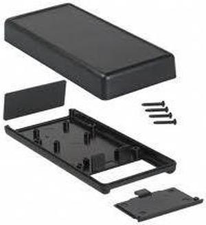 1593YBK - PROJECT BOX 5.5X2.6X1.1IN PLAS BLACK W/BATTERY COMPARTMENT