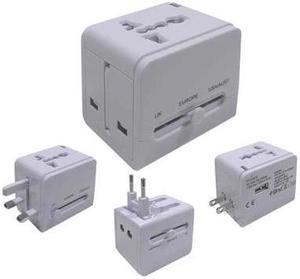 68-111-1 - TRAVEL ADAPTER UNIVERSAL W/USB 3 IN 1 SET