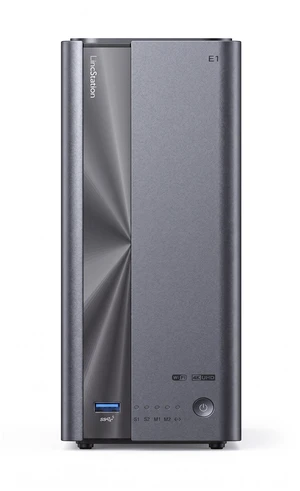 LincStation E1 4-Bay Hybrid Private Cloud NAS Server | 2x SATA, 2x NVMe M.2 SSD Slots, Up to 76TB Network Storage, Auto Phone Backup via Dual-Band Wi-Fi, 4K HDMI, 2.5GbE LAN, No Monthly Subscription LincStation E1 4-Bay Hybrid Private Cloud NAS Server | 2x SATA, 2x NVMe M.2 SSD Slots, Up to 76TB Network Storage, Auto Phone Backup via Dual-Band Wi-Fi, 4K HDMI, 2.5GbE LAN, No Monthly Subscription