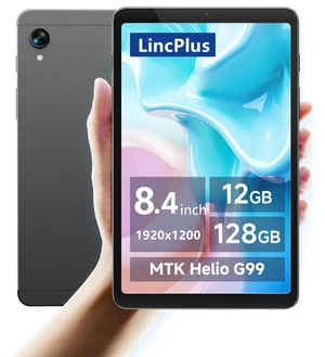 LincPlus M8 8.4-Inch Android 15 Tablet, MediaTek Helio G99, 12GB RAM, 128GB Storage, 1920 x 1200 90Hz IPS Display, 6000mAh Battery, Widevine L1, Silicone Case Included LincPlus M8 8.4-Inch Android 15 Tablet, MediaTek Helio G99, 12GB RAM, 128GB Storage, 1920 x 1200 90Hz IPS Display, 6000mAh Battery, Widevine L1, Silicone Case Included