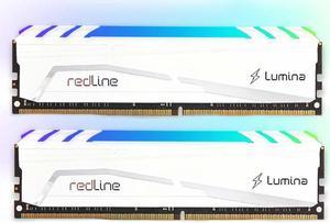 Mushkin REDLINE Lumina RGB - DDR4 UDIMM - 288-pin Gaming RAM - Non-ECC - Dual Channel - Lumina RGB WHITE Heatsink