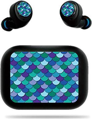 Skin For Echo Buds - Blue Scales | Protective, Durable, And Unique Vinyl Decal Wrap Cover | Easy To Apply, Remove, And Change Styles | Made In The Usa
