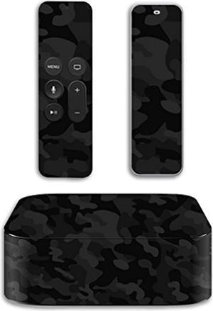 Skin Compatible With Apple Tv 4K  4Th Gen 20192015 Wrap Cover Sticker Black Camo