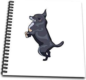Cute And Cuddly Canine Black Chihuahua - Mini Notepad, 4 By 4-Inch (Db_128944_3)