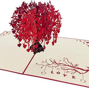 Love Tree Card By Popup Cards | Happy Wedding Anniversary Card For Wife Husband | Valentines Day Card | 3D Birthday Card For Mom Dad |Pop Up Birthday Cards For Women |Pop Up Cards Gifts