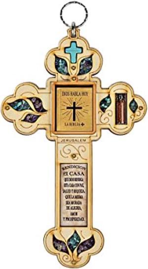 Holy Oasis - Mini Bible Spanish Cross Wall Blessing