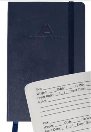 Sports Betting Notebook  3.5 X 5.5In Sports Betting Notebook  Notebook To Track Bets  100 Page Betting Notebook  Navy Blue Sports Betting Book For Football, Basketball, Baseball & More!