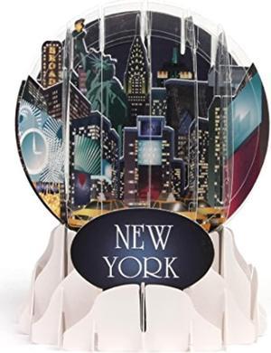 3D Pop Snow Globe Greeting Card - New York City
