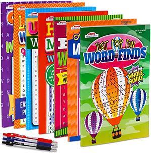 7-Pack 550+ Large Wordsearch Puzzle Books For Adults, Aging Seniors Brain Stimulation Giant Print Words Activity Books ( Pack Bulk), Paperback - 8X10
