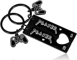 Valentines Day Gifts For Him Boyfriend Girlfriend Player 1 Player 2 Matching Keychain Funny Gamer Gifts For Couples Men Husband Hubby From Wife Couple For Fiance Groom Birthday Anniversary Wedding