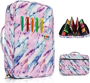 300 Slots Color Pencil Organizer  Big Capacity Colored Pencil Case Organizer Pen Case With Multilayer Holder For Prismacolor Colored Pencils  Gel Pen Classic Marble