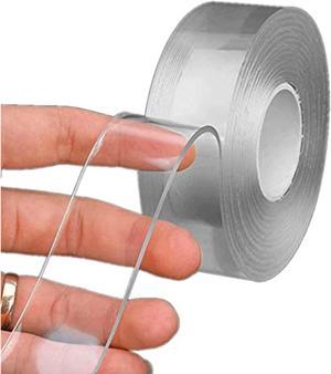 Mart Nano Gel Tape Washable Reusable Traceless Double-Sided Tape Transparent 16.5 Ft