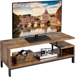 Yaheetech Industrial TV Stand for TVs up to 50 inch, Media Console Table with Storage Shelves for Living Room, Home Entertainment Center for Small Space, 42 x 16 x 16 inches, Rustic Brown
