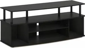 Furinno Jaya Large Entertainment Center Hold up to 55-in TV, Inches, Blackwood