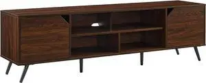 Walker Edison Nora Modern Minimal Open-Shelf TV Stand for TVs up to 80 Inches, 70 Inch, Dark Walnut Walker Edison Nora Modern Minimal Open-Shelf TV Stand for TVs up to 80 Inches, 70 Inch, Dark Walnut
