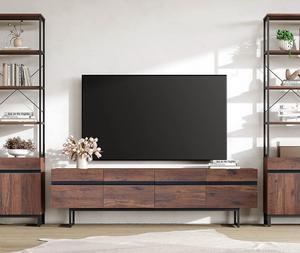 WAMPAT Modern TV Stand for up to 75 inch TV Entertainment Center TV Console with Storage Cabinets Media Console for Living Room