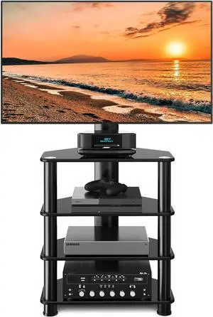 TAVR 4-Tiers Media Component Swivel TV Stand for 32-70 inch TVs TAVR 4-Tiers Media Component Swivel TV Stand for 32-70 inch TVs