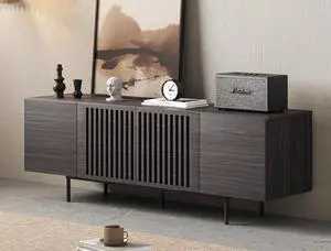 Modern Designs by Crafts and Comfort Napoli TV Stand for 55 to 65 Inch Television - Mid Century Entertainment and Console Center with Storage, Great for Living Room - Slate Gray Modern Designs by Crafts and Comfort Napoli TV Stand for 55 to 65 Inch Television - Mid Century Entertainment and Console Center with Storage, Great for Living Room - Slate Gray