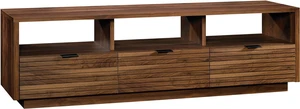 Sauder Harvey Park TV Credenza, Accommodates up to 70-Inch TV, Large Credenza - Grand Walnut Finish Sauder Harvey Park TV Credenza, Accommodates up to 70-Inch TV, Large Credenza - Grand Walnut Finish
