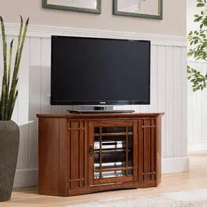 Leick Riley Holliday TV Stand, 46 inches, Mission Oak