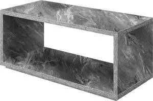 Convenience Concepts Northfield Admiral Coffee Table with Shelf, Gray Faux Marble