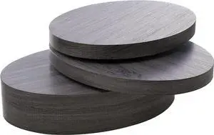 Christopher Knight Home CKH Small Oval Mod Rotatable Coffee Table, Black