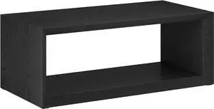 Henn&Hart Osmond Coffee Table, 48" Wide, Black