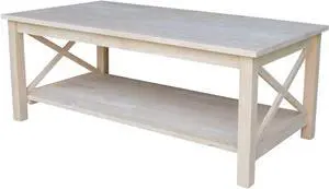 International Concepts Hampton Coffee Table, Unfinished