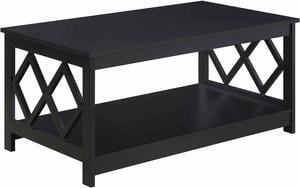 Convenience Concepts Diamond Coffee Table, Black