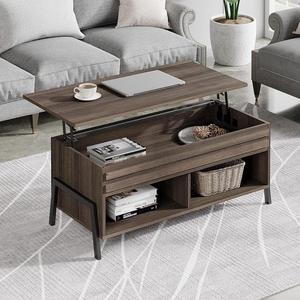 WAMPAT Modern Lift Top Coffee Table with Storage Wood Living Room Tables with Lift Tabletop in Brown Mid Century Table for Home Decor Office 42 inch