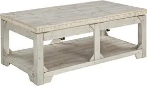 Signature Design by Ashley Ashley Furniture Signature Design-Fregine Coffee Table Farmhouse, Whitewash