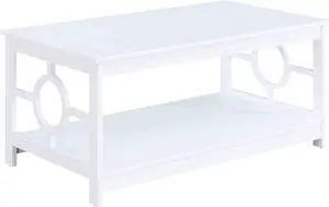 Convenience Concepts Ring Coffee Table, White