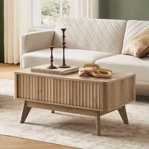 mopio Brooklyn Coffee Table, Lift Top Coffee Tables for Living Room, Mid Century, Modern Farmhouse Center Table with Lifting Top & Hidden Storage, Fluted Panel, Rising Pull Up (Oak Fluted) mopio Brooklyn Coffee Table, Lift Top Coffee Tables for Living Room, Mid Century, Modern Farmhouse Center Table with Lifting Top & Hidden Storage, Fluted Panel, Rising Pull Up (Oak Fluted)