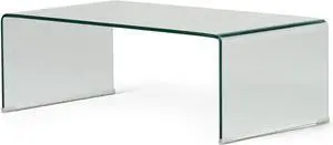 Christopher Knight Home Pazel 12mm Tempered Glass Coffee Table, Clear
