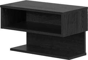 South Shore Fusion Floating Nightstand Gray Oak