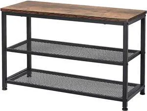 Shoe Bench, 3-Tier Engineered Wood Shoe Rack, Placement Shelves with Seat for Entryway, Living Room and Hallway Shoe Bench, 3-Tier Engineered Wood Shoe Rack, Placement Shelves with Seat for Entryway, Living Room and Hallway