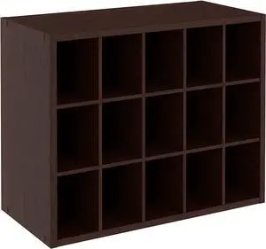 ClosetMaid 15 Cube Stackable Storage Organizer for Shoes, Bags, Crafts, Hobbies with Wood Shelves, for Closet, Entryway or Mudroom, Espresso ClosetMaid 15 Cube Stackable Storage Organizer for Shoes, Bags, Crafts, Hobbies with Wood Shelves, for Closet, Entryway or Mudroom, Espresso