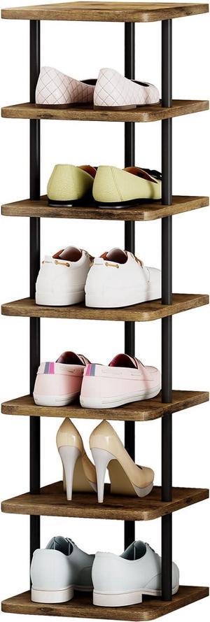 Auledio Shoe Rack, Stackable and Adjustable Multi-Function Wire