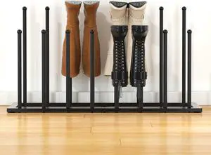 Urban Deco Free Standing Shoe Racks, Boot Organizer for Tall Boots, Black Metal Boot Rack Fit for 8 Pairs, Shoe Organizer for Dorm Room, Closet, Entryway (Black-8pairs) Urban Deco Free Standing Shoe Racks, Boot Organizer for Tall Boots, Black Metal Boot Rack Fit for 8 Pairs, Shoe Organizer for Dorm Room, Closet, Entryway (Black-8pairs)