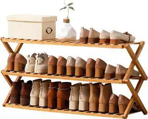 Choclaif Free Standing Shoe Racks for Closet, Shoe Shelf Bamboo Shoe Rack for Bedroom, Entryway Hallway Closet Living Room Organizer(3 Tier) Choclaif Free Standing Shoe Racks for Closet, Shoe Shelf Bamboo Shoe Rack for Bedroom, Entryway Hallway Closet Living Room Organizer(3 Tier)
