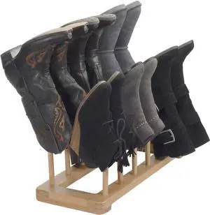MobileVision Bamboo Boot Rack Free Standing Shoe Organizer, Holds 6 Pairs, Store Tall Knee-High, Hiking, Riding, Rain or Work Boots in closets, entryways & more MobileVision Bamboo Boot Rack Free Standing Shoe Organizer, Holds 6 Pairs, Store Tall Knee-High, Hiking, Riding, Rain or Work Boots in closets, entryways & more
