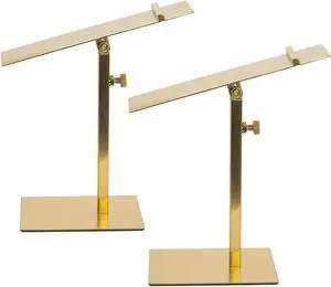 Shoe Display Stand Golden, Risers Stand Countertop Adjustable Shoe Rack Retail Supplies Stainless Steel Shoe Display, 2 Sets of Shoe Rack (Style2, Golden) Shoe Display Stand Golden, Risers Stand Countertop Adjustable Shoe Rack Retail Supplies Stainless Steel Shoe Display, 2 Sets of Shoe Rack (Style2, Golden)