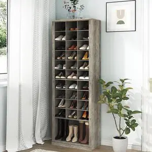 Hzuaneri 11 Tiers Shoe Storage Cabinet, Tall Shoes Cabinet with Cubby Hzuaneri 11 Tiers Shoe Storage Cabinet, Tall Shoes Cabinet with Cubby