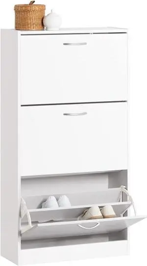 Haotian White Shoe Cabinet Entryway Haotian White Shoe Cabinet Entryway