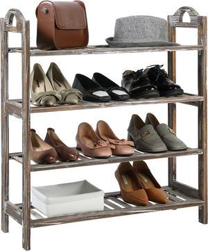 Auledio Shoe Rack, Stackable and Adjustable Multi-Function Wire