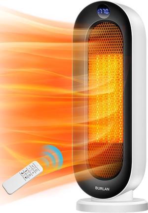 Bubbacare Space Heater, Space Heaters for Indoor Use, Portable Heater PTC Fast Heating Safe Quiet Ceramic Heater, Electric Heater with Thermostat