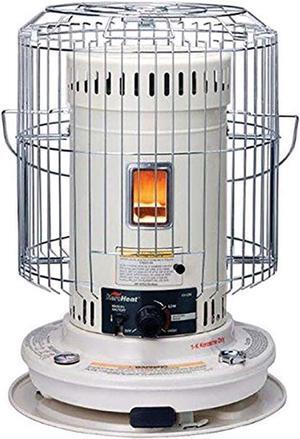 Sengoku HeatMate Efficient 23,000 BTU Portable Convection Kerosene Personal Space Heater for 1,000 Square Feet of Indoor or Outdoor Use, White