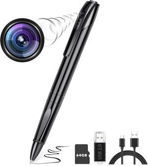  abyyloe Spy Camera, Hidden Camera with 32G SD Card, Mini Spy  Camera with 1080P, Spy Pen,Nanny Mini Camera for Home Security : Electronics