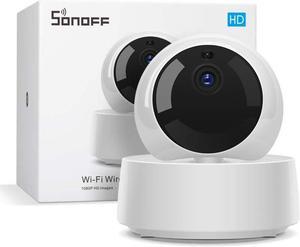 SONOFF 1080P HD Indoor Camera Smart WiFi Security Camera with IR Night Vision Motion Detection 2Way Audio Remote Monitor Works with SONOFF Smart Switches and Plugs GK200MP2B