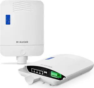 MokerLink Outdoor 6 Port Gigabit PoE Switch, 4 Gigabit PoE, 2 Gigabit SFP, 65W IEEE802.3af/at, IP65 Weatherproof Plug & Play Network Switch
